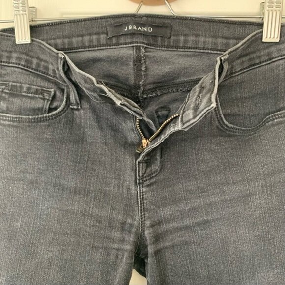 J Brand Vanity Faded Black Skinny Jeans Altered Inseam Size 26 - Picture 6 of 9